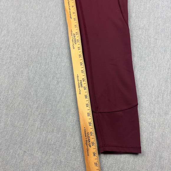 Lululemon Leggings Womens 8 Maroon In Movement 26" 7/8 Tight Yoga Gym Pants - Picture 8 of 12